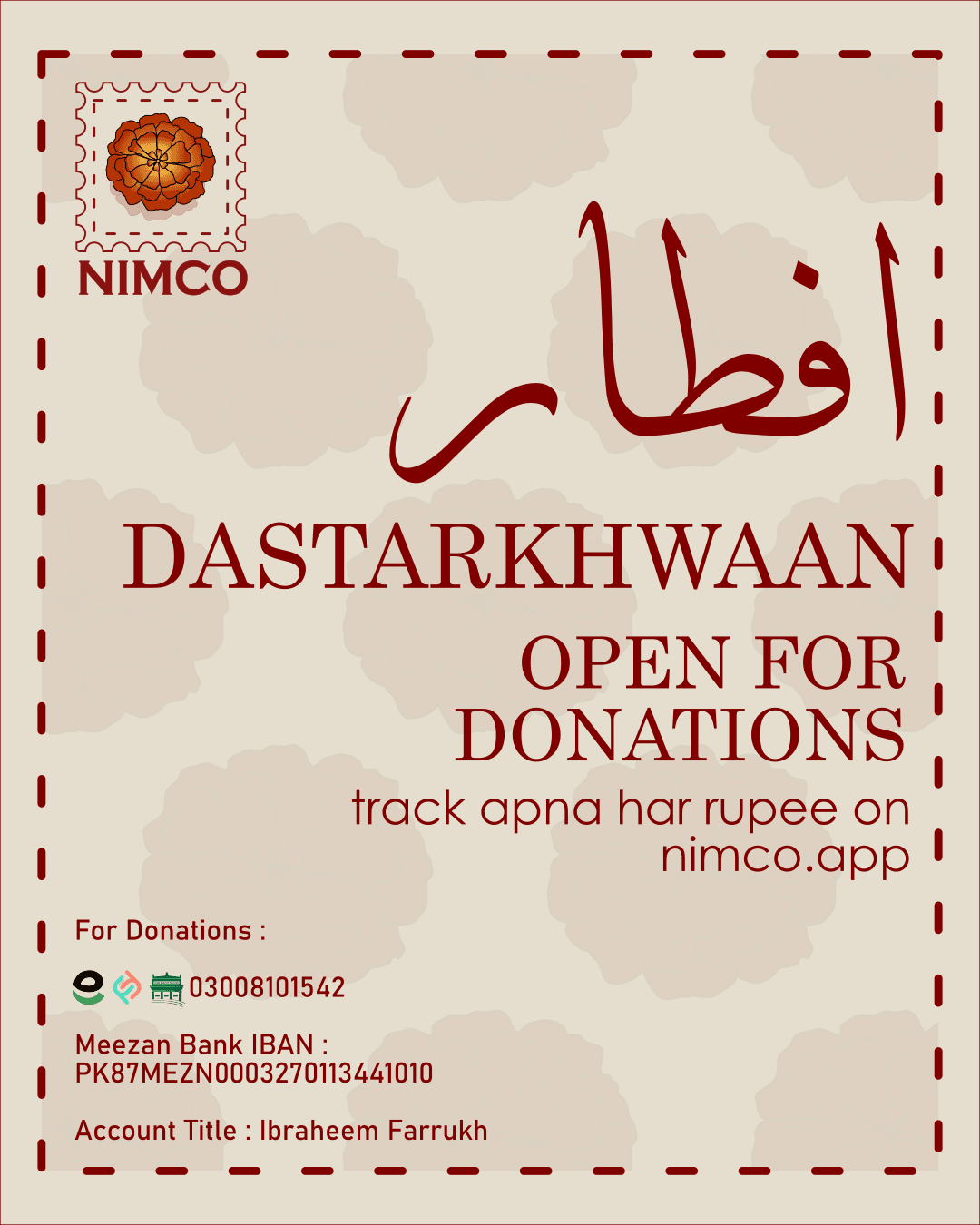 Ramadan Dastarkhwaan 2026